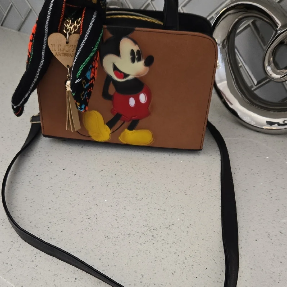 Mickey Mouse Brown Crossbody Bag - Picture 11 of 11